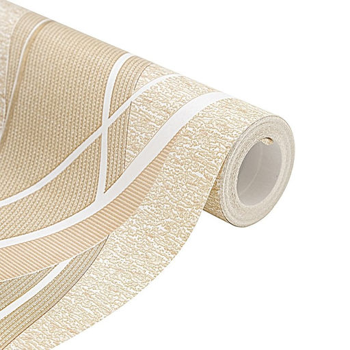 Обои бумажные «Саратовские обои» Ф434-02 Импульс, 0.53×10 м, цвет бежевый