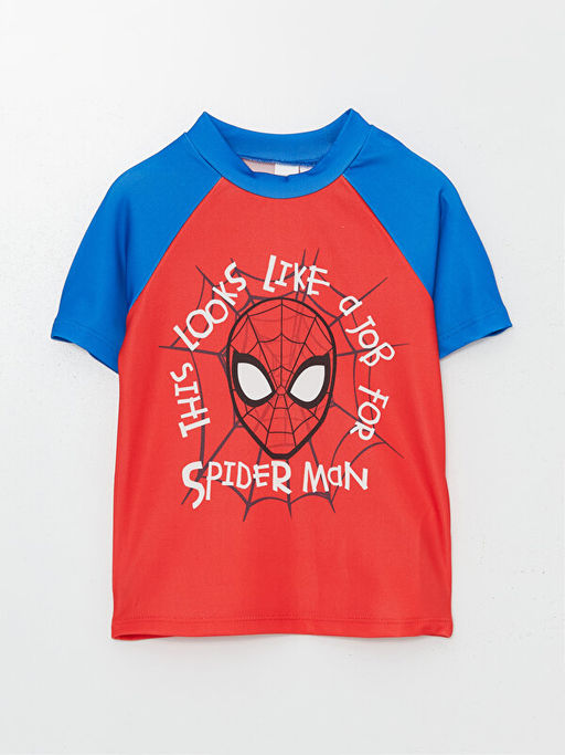 Bisiklet Yaka Spiderman Bask?l? Erkek Bebek Y?zme Tak?m - Waikiki фото 2