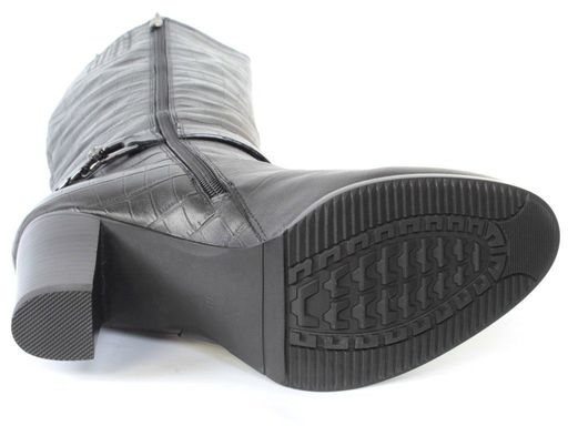 02-M17-1062 XV52-R162RM N1744 BLACK Сапоги женские (натуральная кожа, натуральный мех (евромех)) - Фабричный китай фото 10