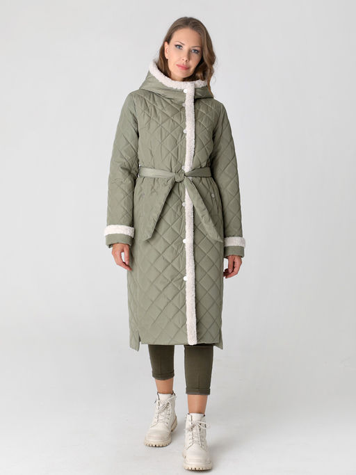 23416 Пальто оливковый - Dizzyway фото 2
