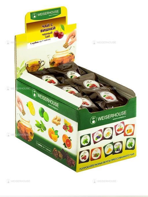 Чай с вишней кубики 5-7 гр, ШТ 1упХ50