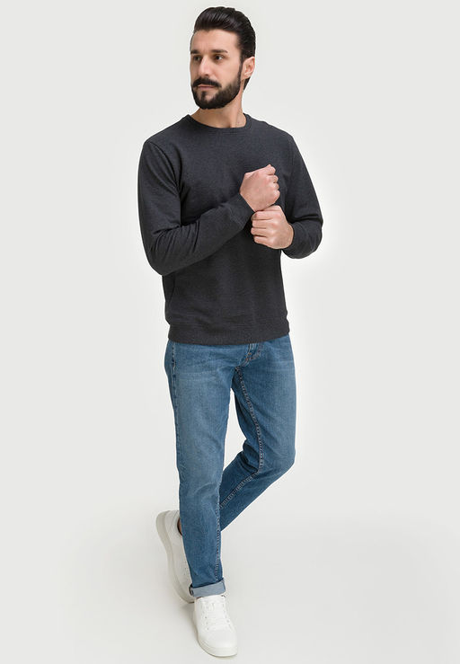 Свитшот мужской GREG G121-OZ02-30 (антрацит м.)  фото 3