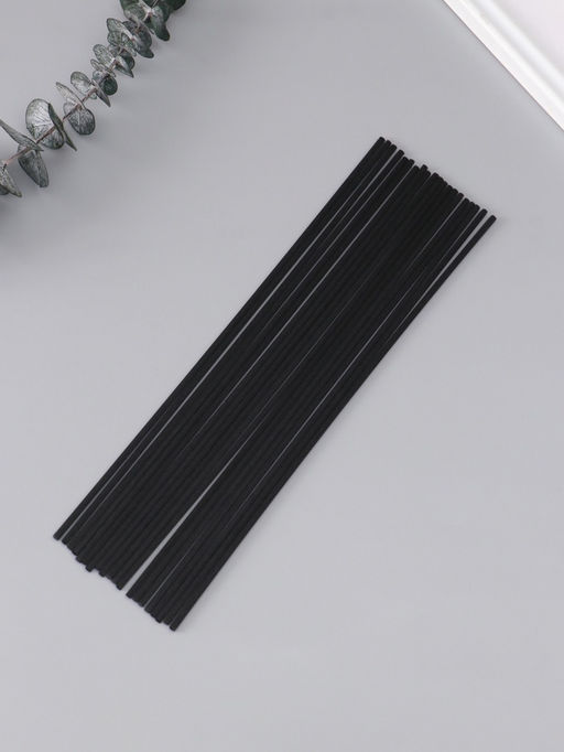 Цена за 2 шт. Набор палочек для диффузора фибровых «Чёрная», 20 шт., 0.3×0.3×25 см