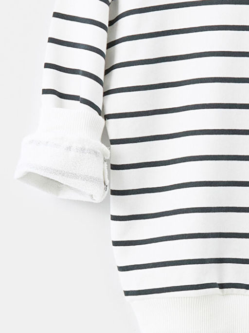 Bisiklet Yaka ?izgili Erkek Bebek Sweatshirt - Waikiki фото 3