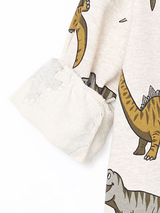 Dinozor Bask?l? Erkek ?ocuk Sweatshirt