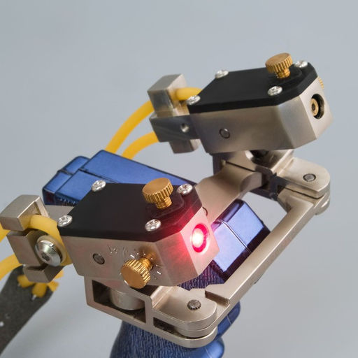 Рогатка металлическая, 3 жгута, лазерным целеуказателем+ заряд.устр-о - Simaland фото 4