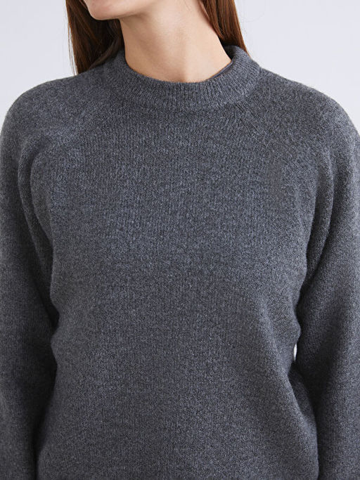 Bisiklet Yaka Kad?n Triko Kazak