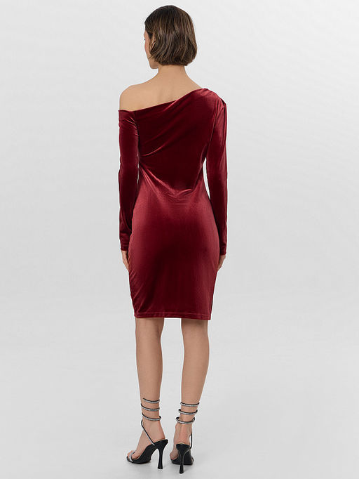 Платье женское Mark Formelle x Ольга Бузова бордовое