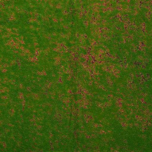 Мох искусственный, декоративный, полотно 1×1 м, зелёный, с коричневым ямами, Greengo