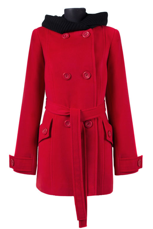 01-05648 Пальто женское демисезонное (пояс) - El podio фото 7