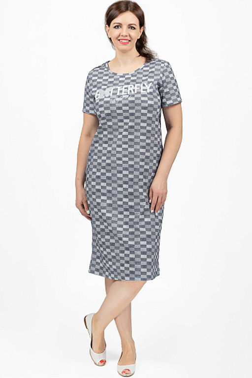 Платье с карманами, принт Batterfly (713-9) - Плиона фото 2