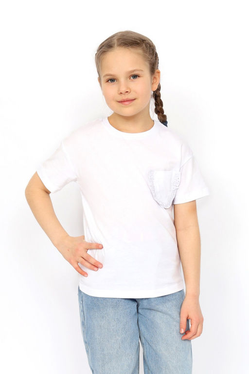 CRB wear/ CSKG 63794-20-397 Футболка для девочки,белый/Ex.Cherubino