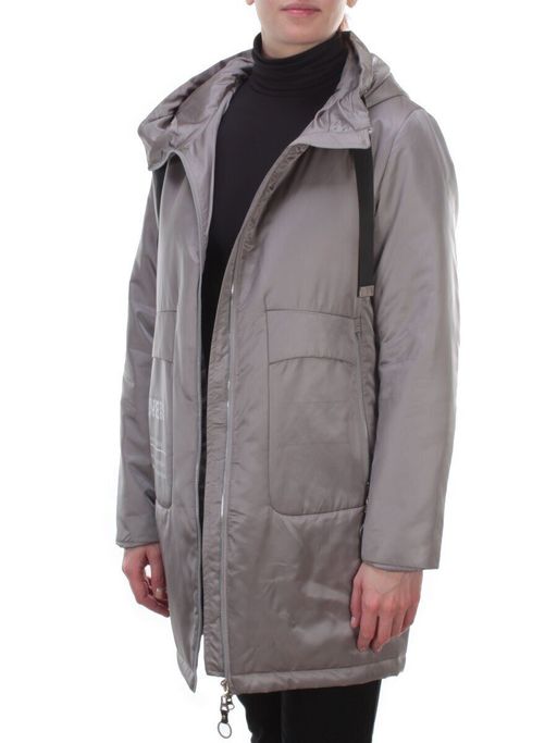 BM-929 GRAY Куртка демисезонная женская COSEEMI (100 гр. синтепон) - Фабричный китай фото 9
