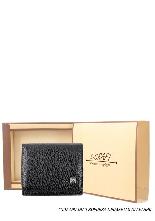 Кошелек Модель №PL-15.1 | кожа | гладкий | черный | К94 | 14548 - L-craft фото 4
