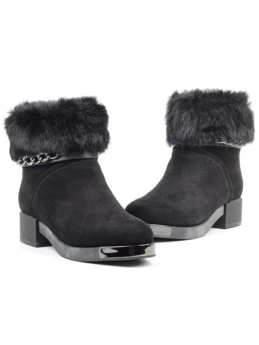 04-206W-8Y1 8J33M Ботинки зимние женские (натуральная замша, натуральный мех)