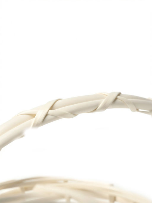 Корзина плетёная для хранения Matu, с ручкой, лоза, белая, набор 3 шт.