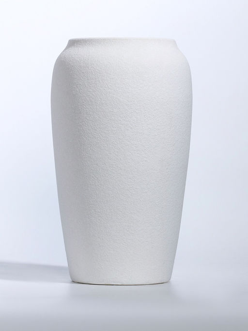 Ваза для цветов «Абиджил», бочка, 22.5×12 см, d=9.5 см, керамика, белая