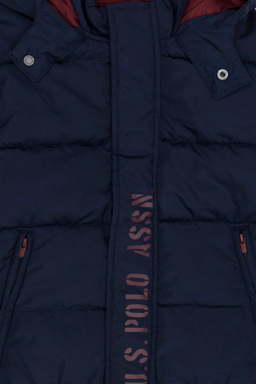 Темно-синее пальто для мальчика Неожиданная скидка в корзине - U.s. polo assn фото 3