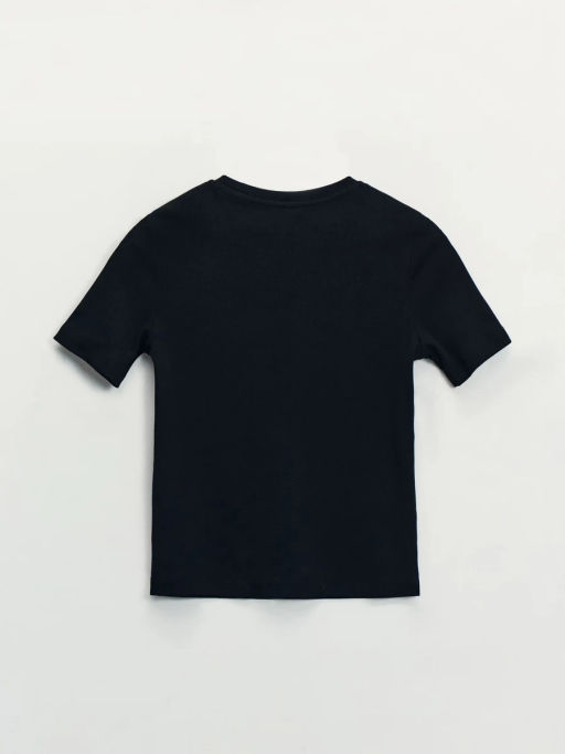 Базовая футболка в рубчик / Zarina  фото 8