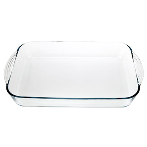 "Боркам (Borcam)" Форма стеклянная жаропрочная 3,85л, 40х25х6см, прямоугольная, с ручками, цветная коробка, Pasabahce (Турция)