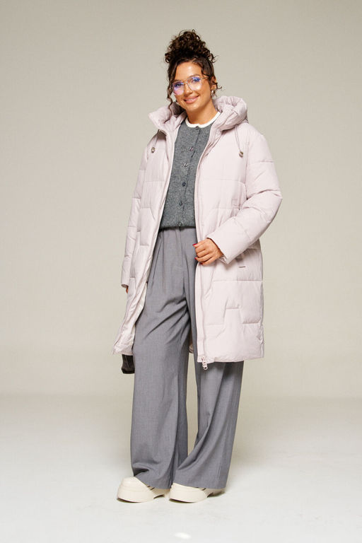 Пальто Beautiful Free 8018-Р жемчужный