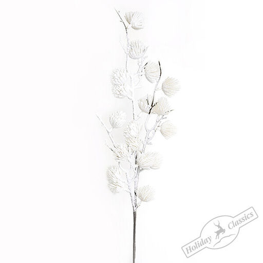 Ветка алтайского кедра белоснежная, 75 см