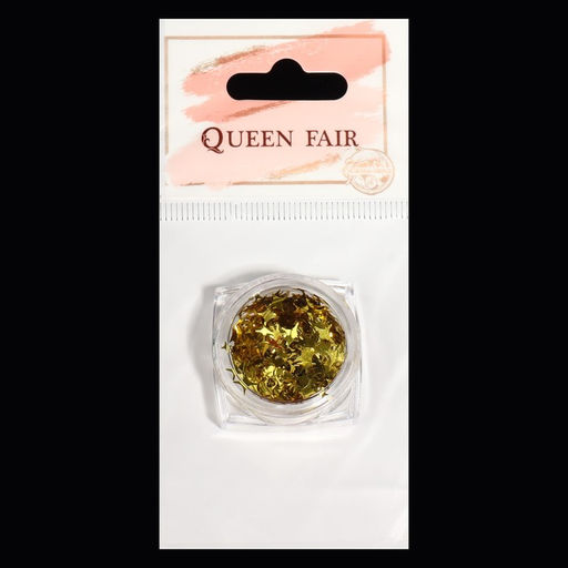 Пайетки для декора Золотые звёздочки, цвет золотистый - Queen fair фото 3