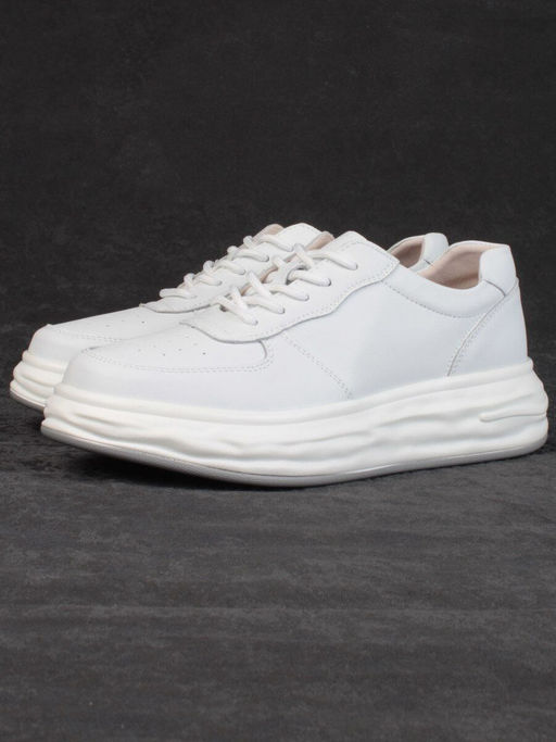 05-PDD181-1 WHITE Кроссовки женские (натуральная кожа) - Фабричный китай фото 4