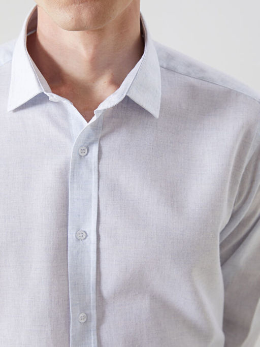 Slim Fit Uzun Kollu Poplin Erkek G?mlek