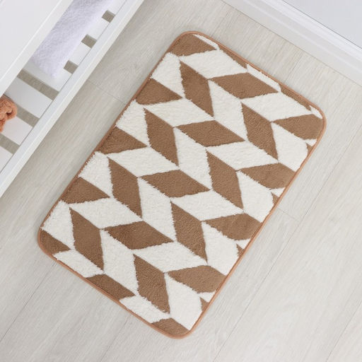 Коврик для ванной и туалета Доляна Ралли, 40?60 см, коричневый  фото 6