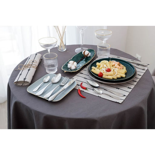 Блюдо керамическое сервировочное «Рапсодия. Лист», 36×12×4 см, бирюзовое