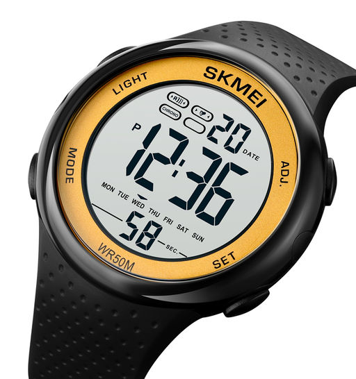Часы наручные Skmei мужские электронные спортивные 1856black-gold
