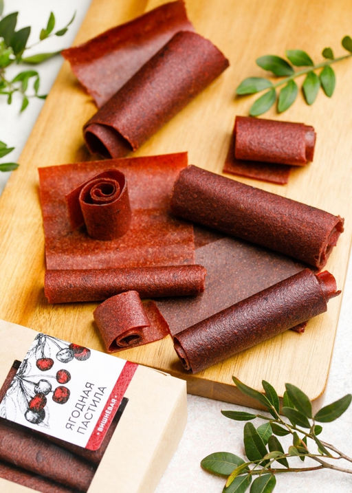 Ягодная пастила вишнёвая, 100 г - Сибирский кедр фото 2