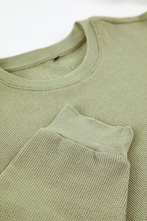 Haki Oversize/Geni_ Kesim Bisiklet Yaka _ardonsuz Sweatshirt TMNAW25SW00194 - Trendyolmilla фото 2