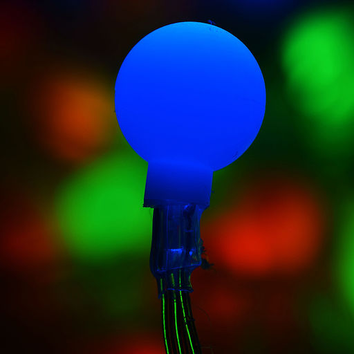 Электрогирлянда "Бусины", 4 м, 20 ламп, цветная