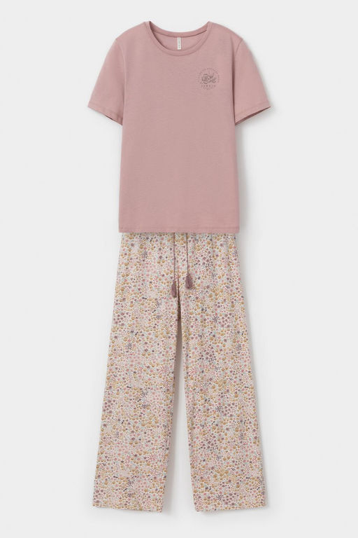 Е 20193/серая пудра,цветочное настроение пижама жен - Very neat фото 2