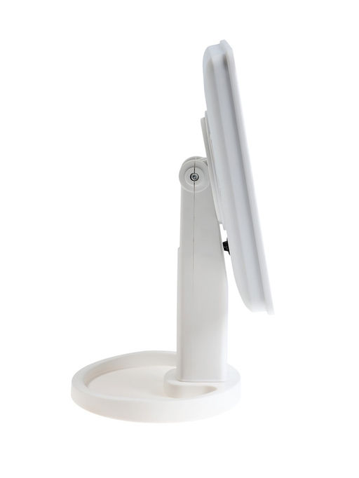 Зеркало KZ-06, подсветка, 26.5 х 16 х 12 см, 22 диода, сенсорная кнопка, белое