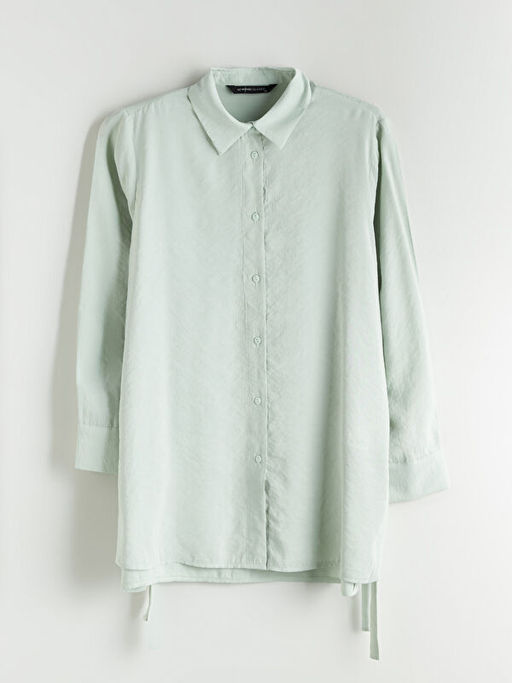 Modal Kar???ml? Oversize Kad?n G?mlek Tunik