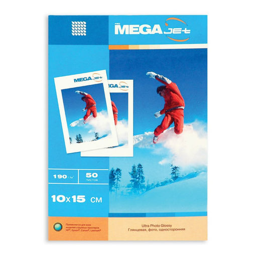 Фотобумага для цв.струй.печ. ProMega (10х15, 190г, глянцевая) пачка 50л