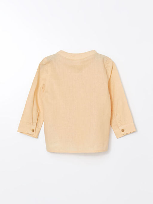 Keten Kar???ml? Erkek Bebek G?mlek