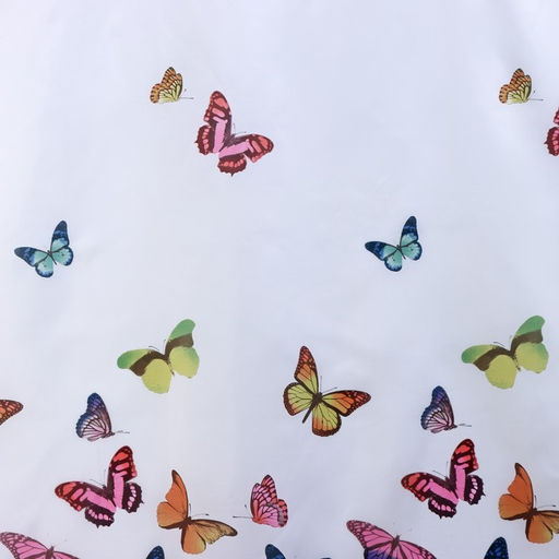 Штора для ванной Доляна «Бабочки», 180×180 см