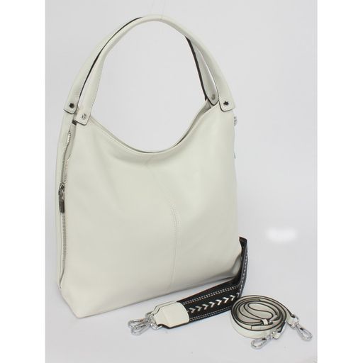 Сумка женская натуральная кожа GU 2033-3161, 1отд+карм/перег, 2плеч/рем, белый SALE 253554 - Adelia фото 6