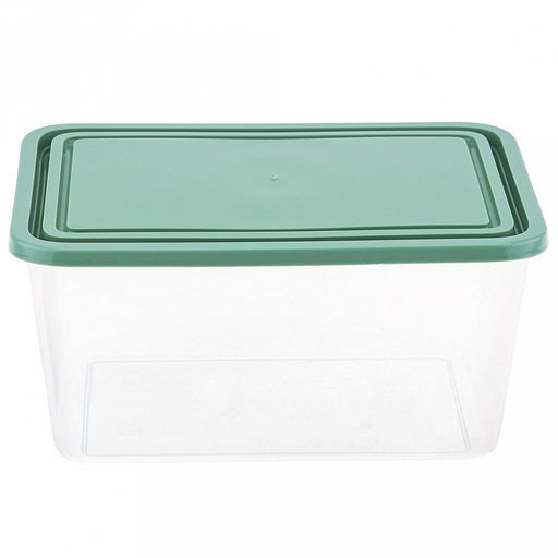 Контейнер для продуктов пластмассовый 2л, 15х10х20,5см, фисташковый, подходит для СВЧ (Россия)