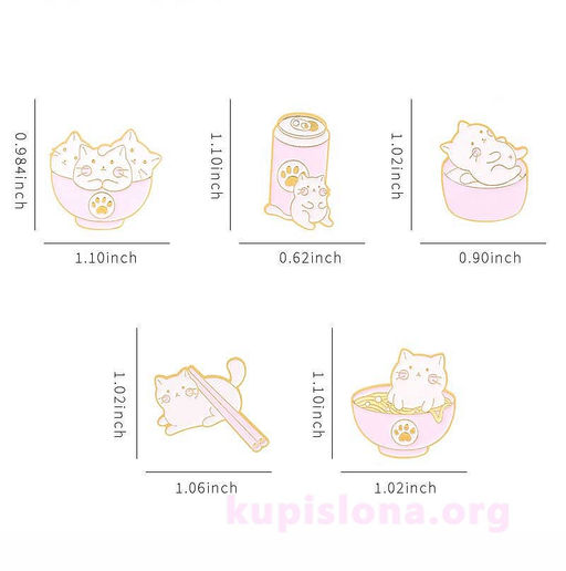Брошь-значок Cats eat - Купи слона фото 2