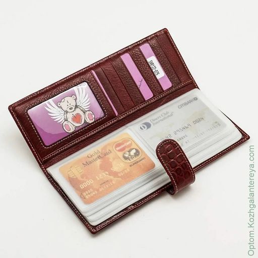 Женская кожаная визитница Sergio Valentini СВ 8122-075  фото 6