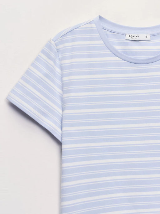 Футболка прилегающего силуэта в полоску ZR2605013409-252 / Zarina