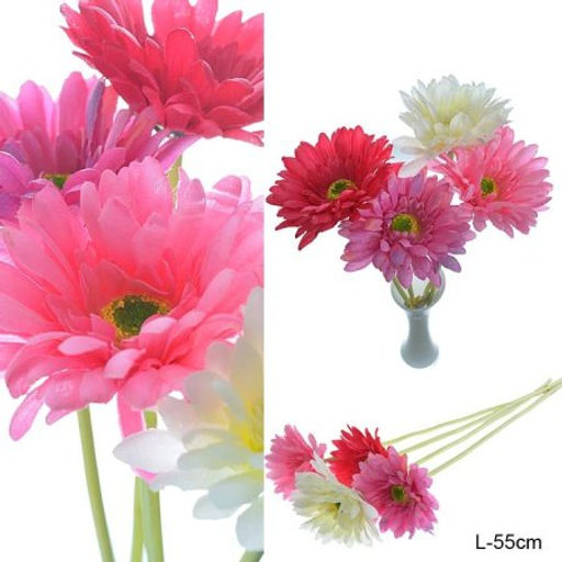 Цветок искусственный Гербера 55 см / CD-4 /уп 1500/ - Галеонтрейд фото 2