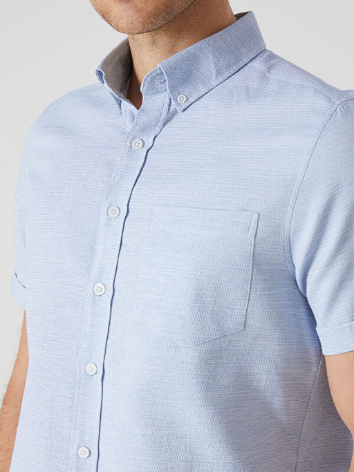 Regular Fit K?sa Kollu Arm?rl? Erkek G?mlek