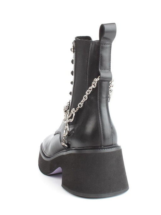 01-GZ6190-L61 BLACK Ботинки демисезонные женские (натуральная кожа) - Фабричный китай фото 5