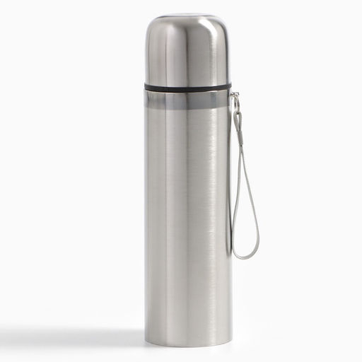 Термос гильза Мастер К, 500 мл, сохраняет тепло 10 ч, нержавеющая сталь, цвет хром